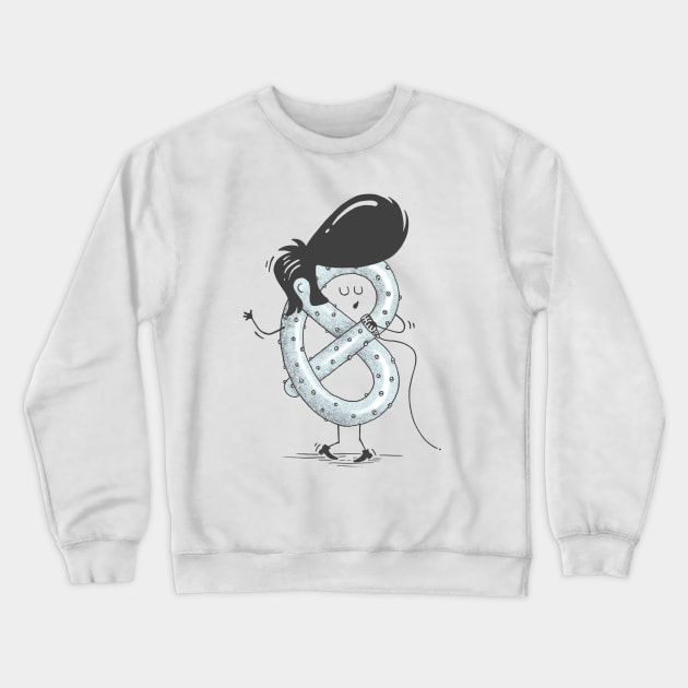 Elvis Pretzel Crewneck Sweatshirt by expo